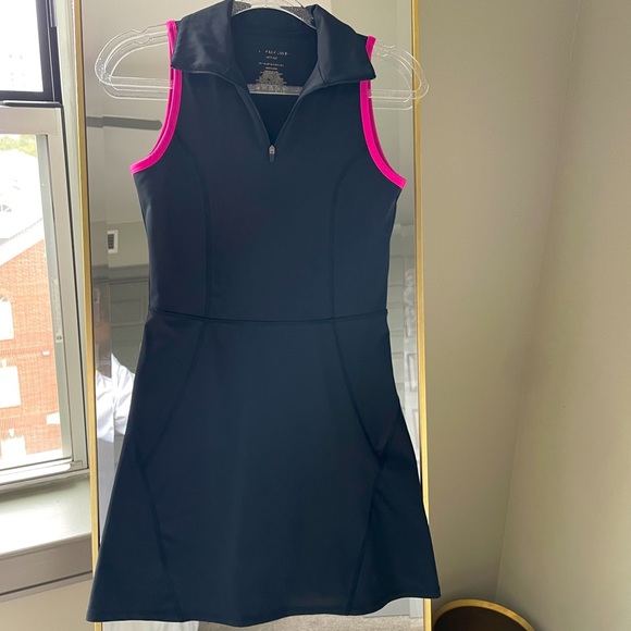 Sincerely Jules Active Dress Sz S Black, Pink Trim Tennis Golf Dress - Picture 1 of 4